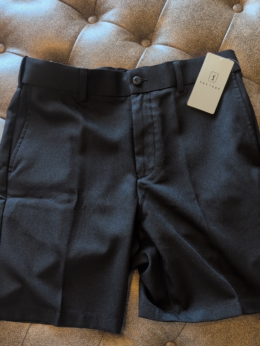 Black PGA Tour Men's Golf Shorts (Three Pairs)